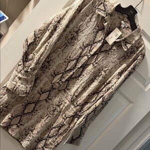 Pistola Snake Print Dress in Tan and Black